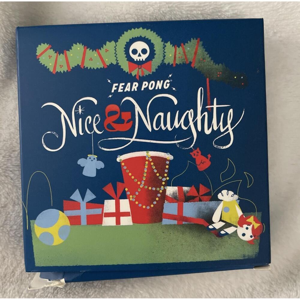 FEAR PONG Christmas Edition Nice & Naughty PARTY GAME Beer Pong Game